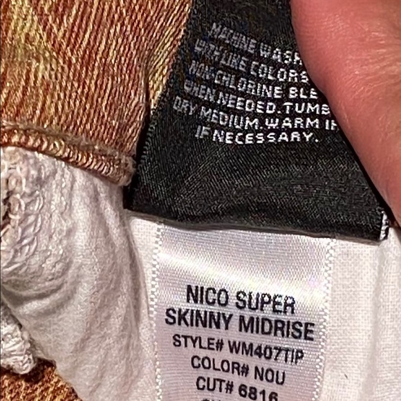 Hudson Nico Super Skinny Nouveau Art Deco Size 27 - Picture 7 of 7